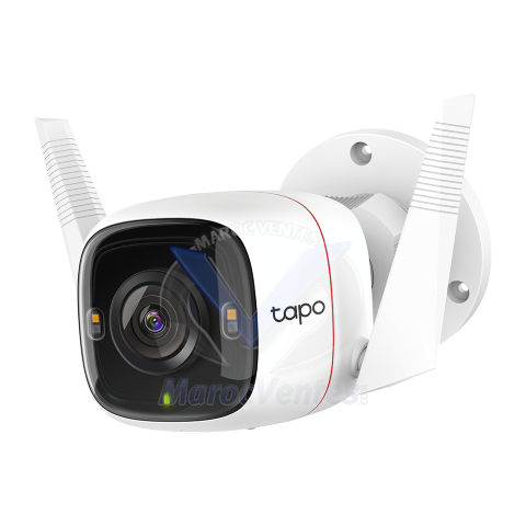 Caméra de vidéosurveillance WiFi Outdoor 4MP (IP66) 2K (2560x1440), 2.4 GHz, 2T2R TAPOC320WS